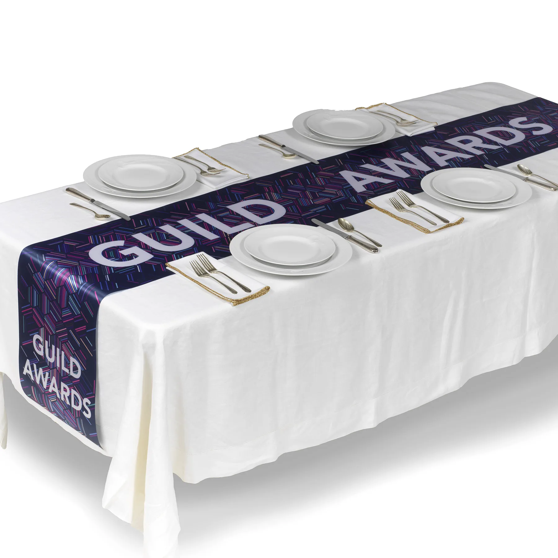 12Wx120L - Badge Satin Ribbon Runner - Sublimation