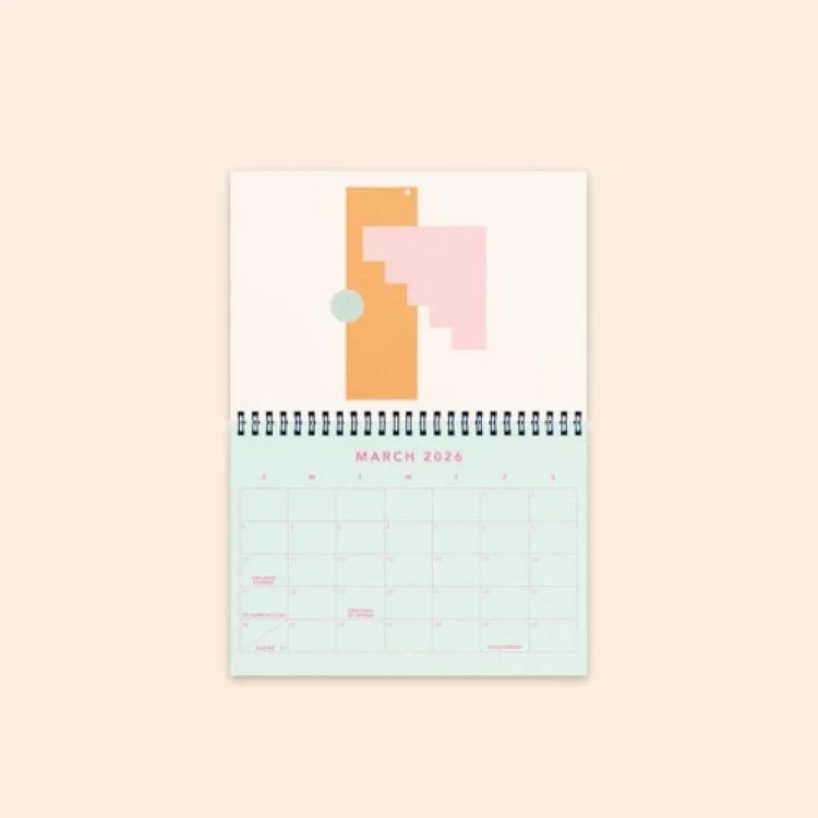 Calendar - Small - Horizontal - Text Weight With Color Guts view 3