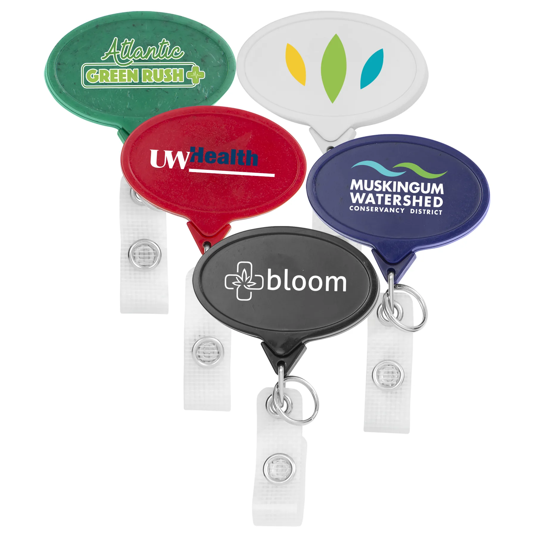Hemp Jumbo Oval Retractable Badge Reel