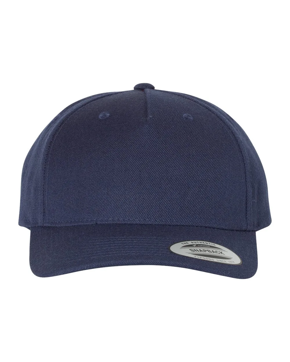 YP Classic™ Premium Five-Panel Curved Bill Snapback Cap view 2