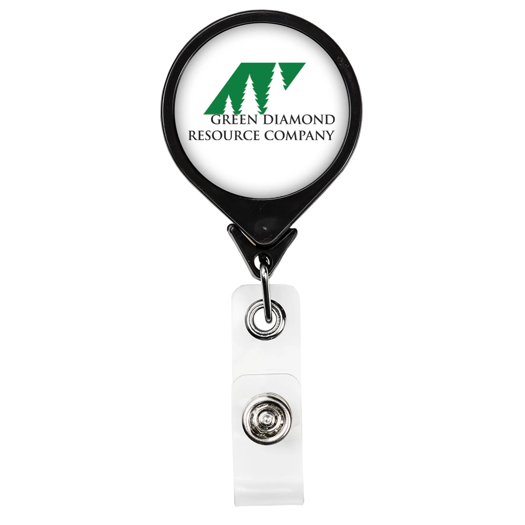 Magnet Back Jumbo Round Retractable Badge Reel view 4