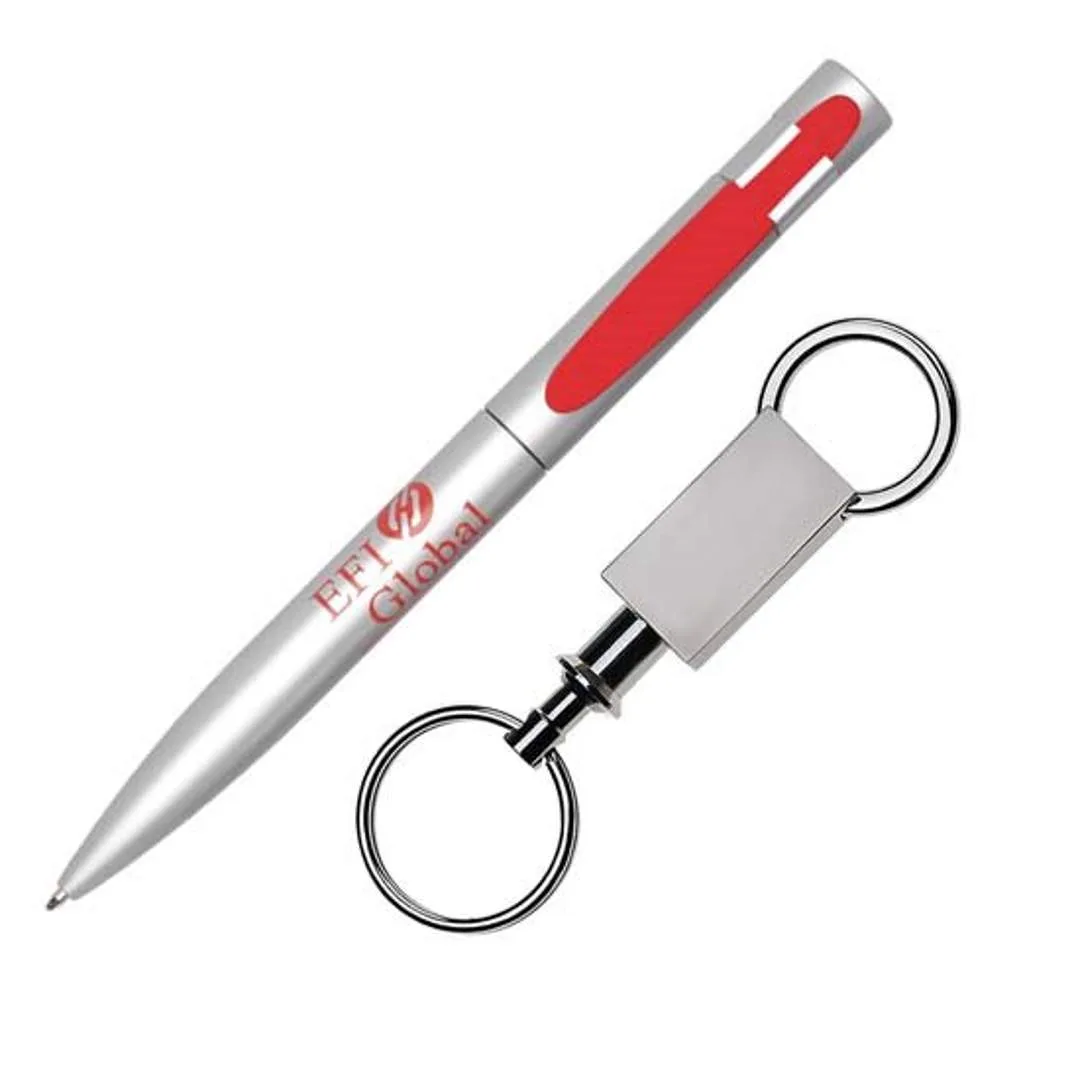Silver/Red