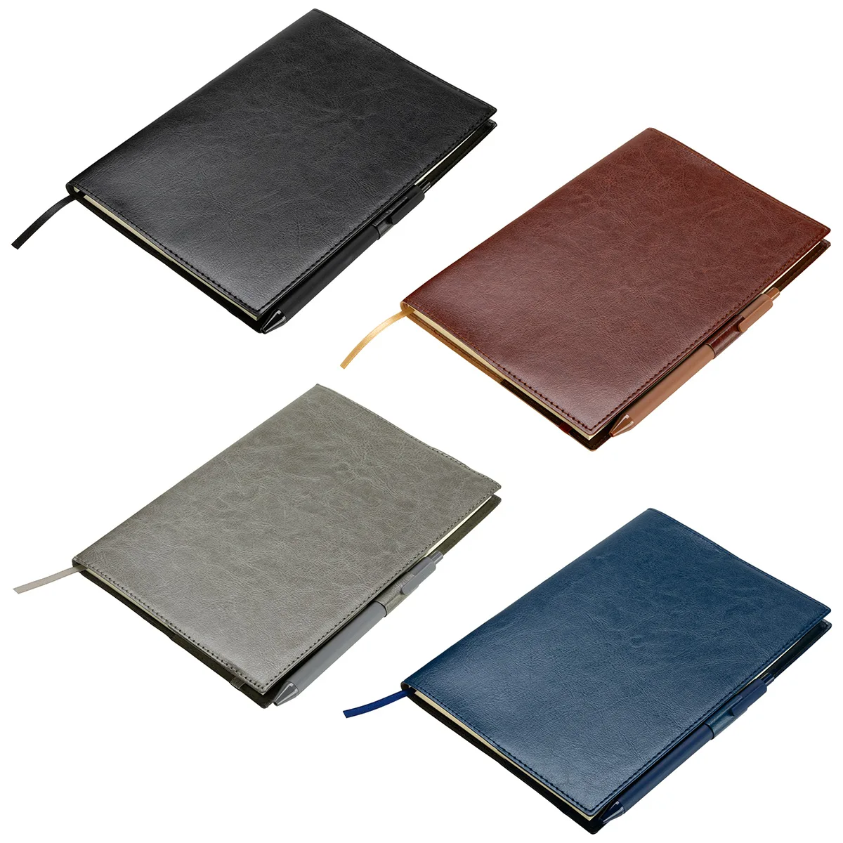 Conclave Refillable Leatherette Journal with Pen view 2