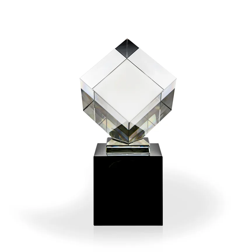 Ingot Crystal Cube Award - Large view 2