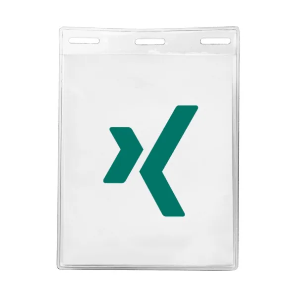 3 5/16" x 4 1/4" Printed Vertical Vinyl Pouch view 2