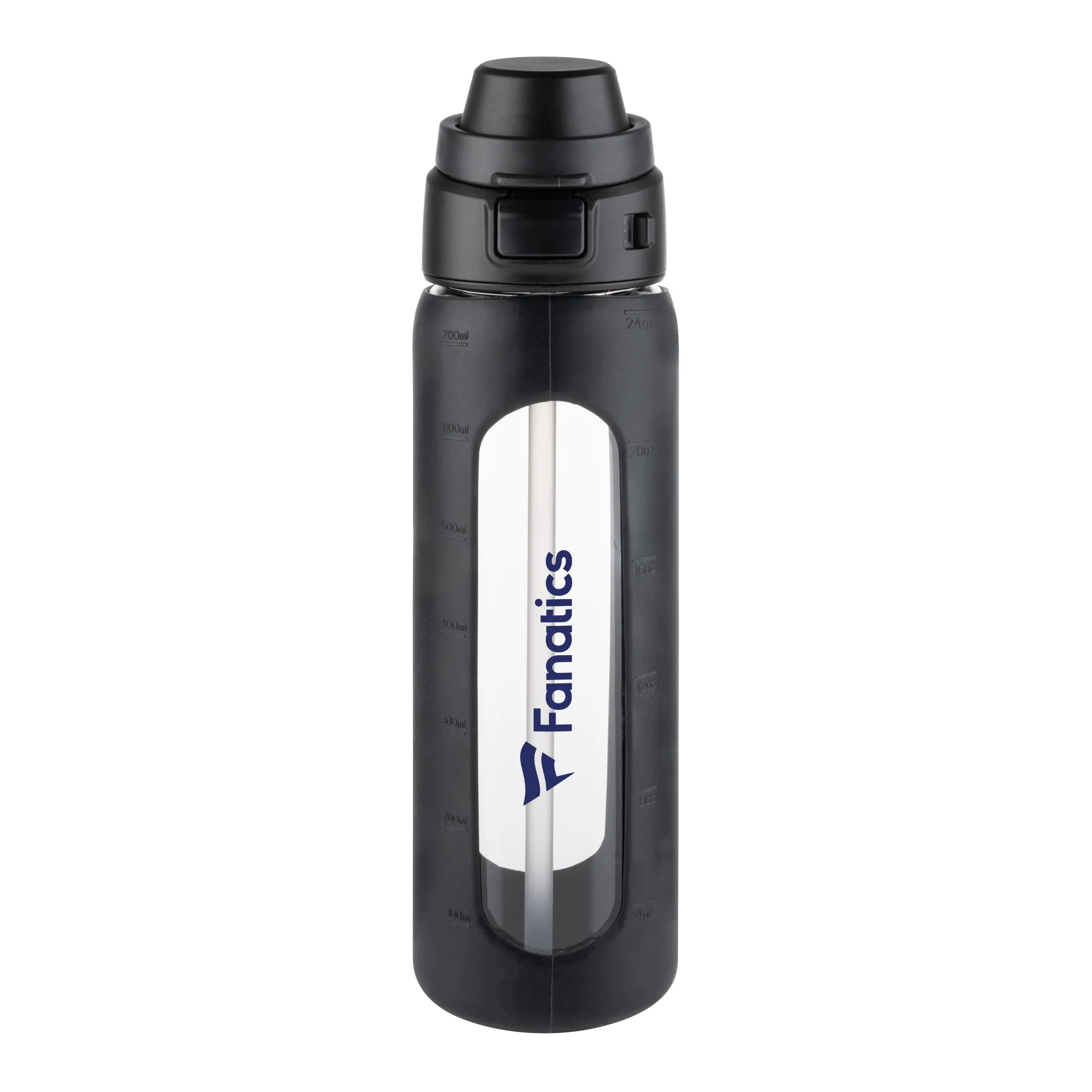 Arno Borosilicate Glass Bottle w/Straw - 24oz