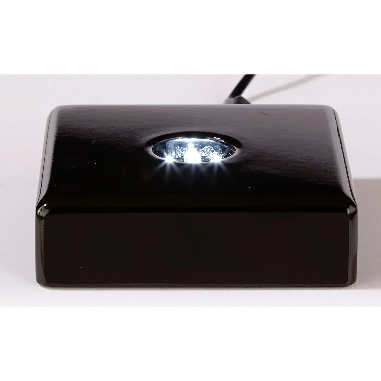 Deluxe Black Square Lighted Base view 3