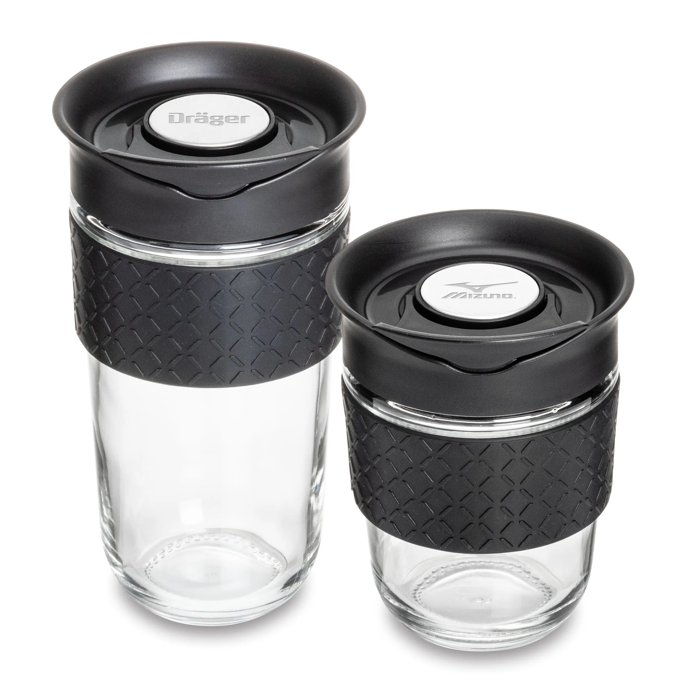Adana Glass Tumbler w/Silicone Band