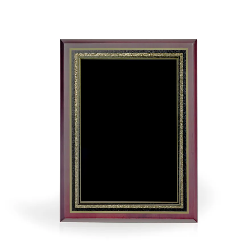 Carlos Mahogany Finish Award Plaque, 9"x12" view 2