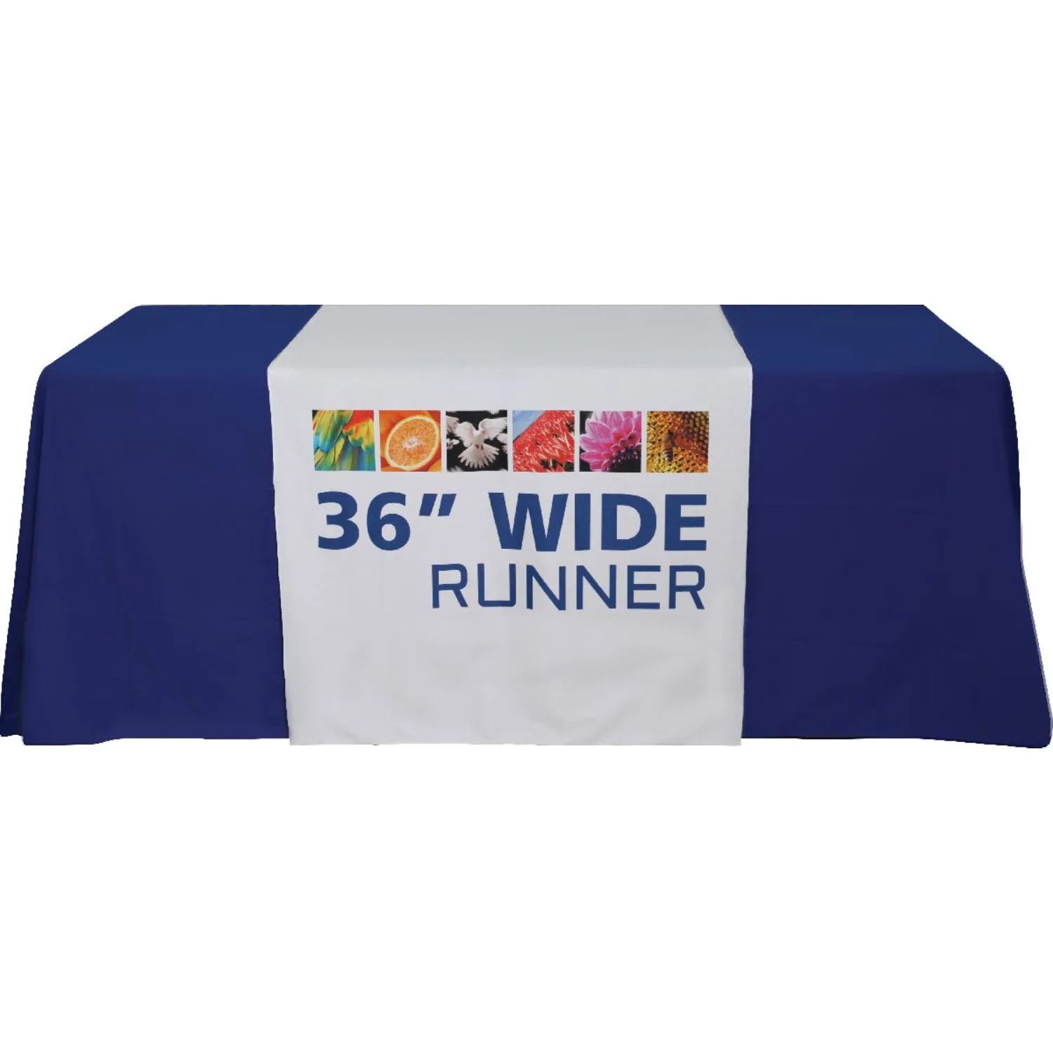 Custom 36" Wide Dye Sublimated Satin Table Runner view 3