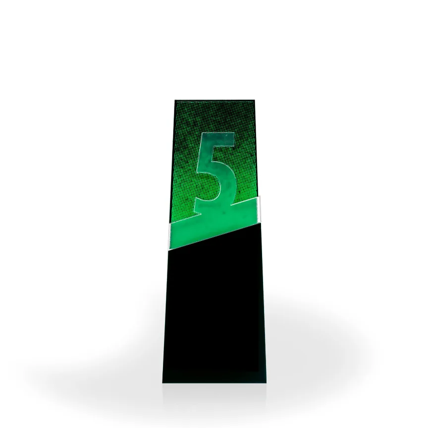 5 Flow Acrylic Desktop Award view 2