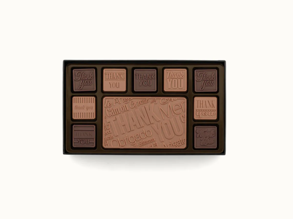 Thank you 19-Piece Chocolate Gift Set with Personalized Packaging view 3
