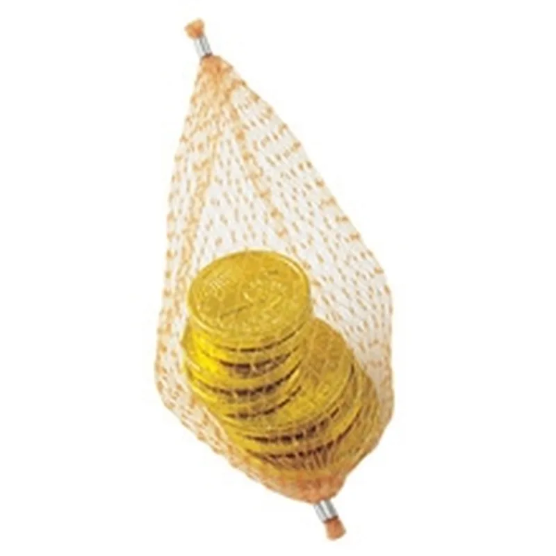 Chocolate Coins in Mesh Net