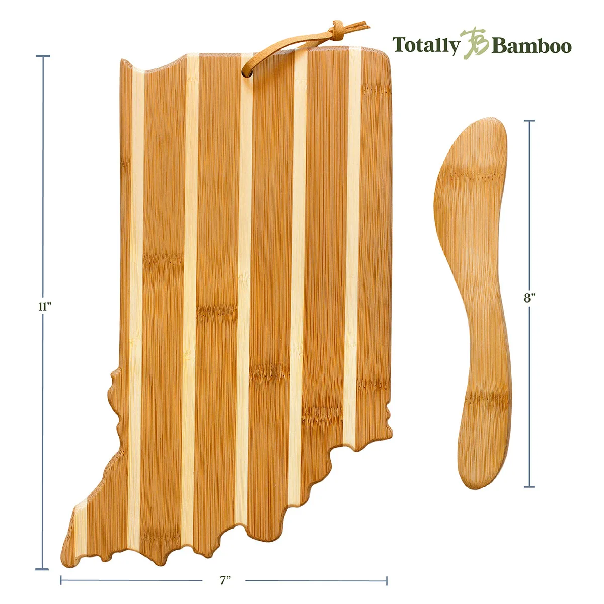 Indiana Charcuterie Board with Spreader Knife Gift Set view 3