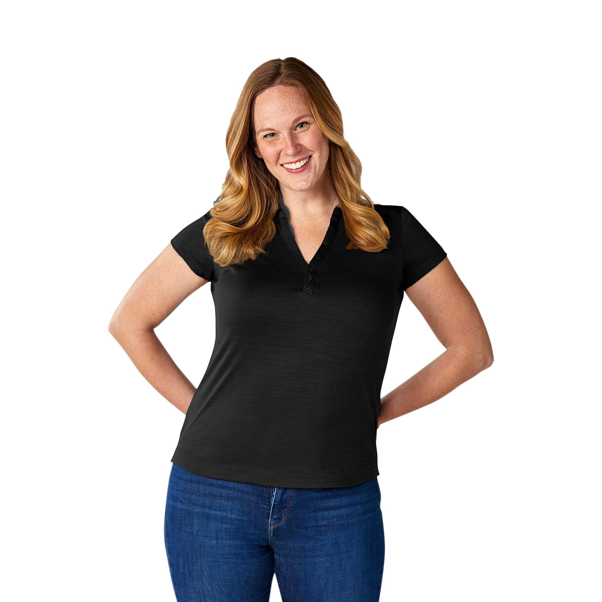 Women's AMOS Eco Short Sleeve Performance Polo view 2