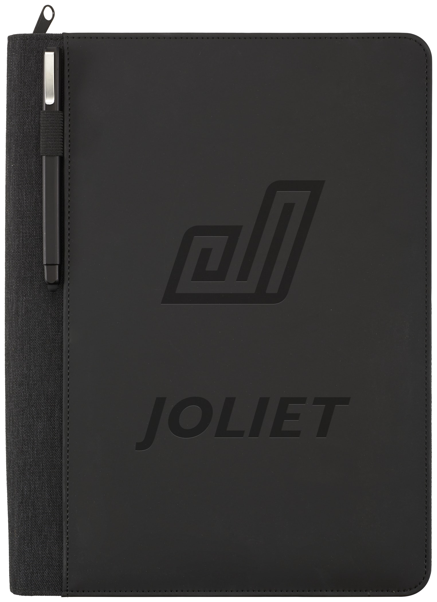 Vienna Heathered Zippered Padfolio with FSC® Mix Paper
