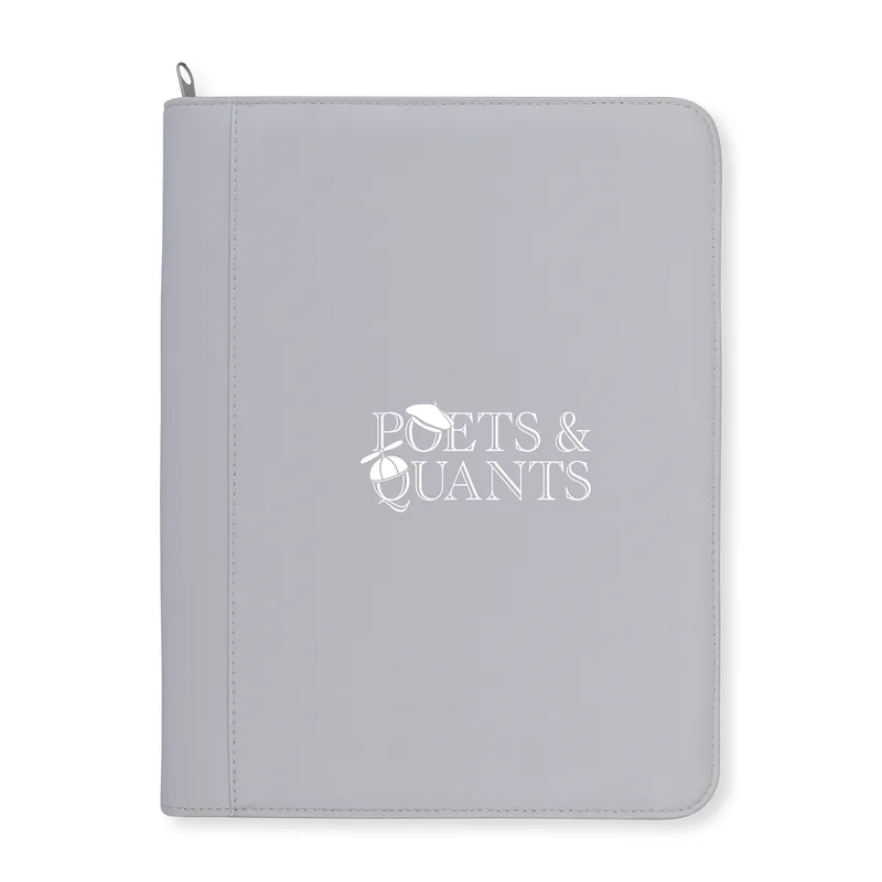 Morgan Executive Zippered Padfolio - Greystone