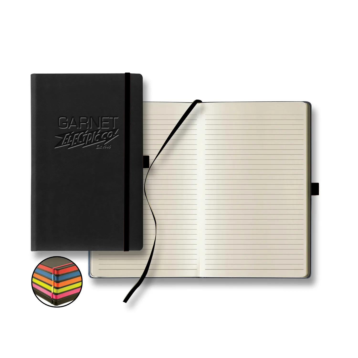 Castelli Tucson Edge Medio Lined Ivory Page Journal view 3