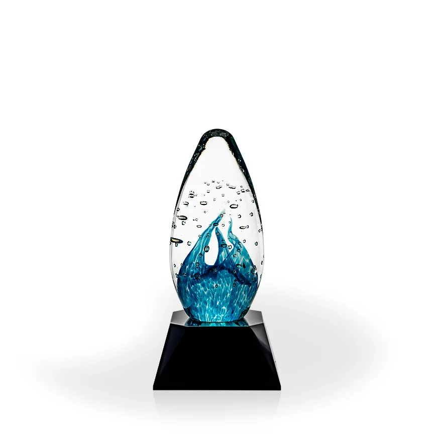 Besly Art Glass Award - Black Base view 2