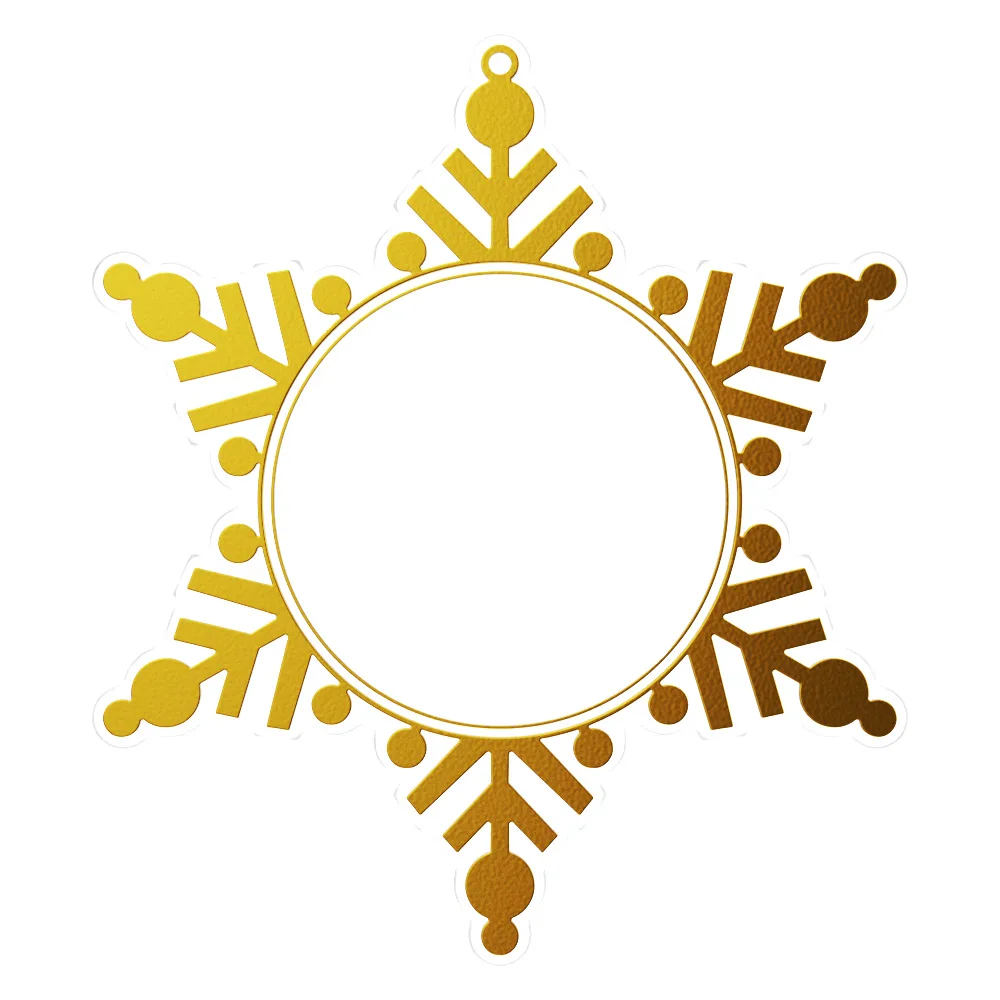 Vibraprint® Acrylic Snowflake Ornaments (3") view 2