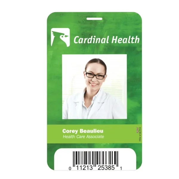 3 5/8" X 5 1/2" Plastic Identification Badge view 2