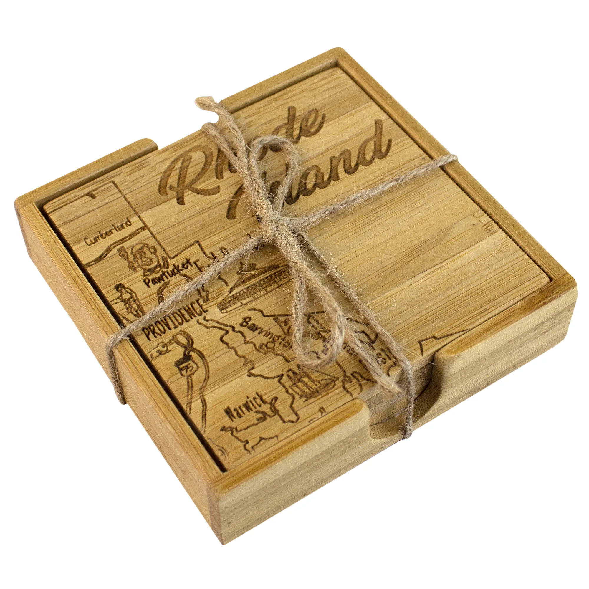 Rhode Island Puzzle Coaster Set view 4