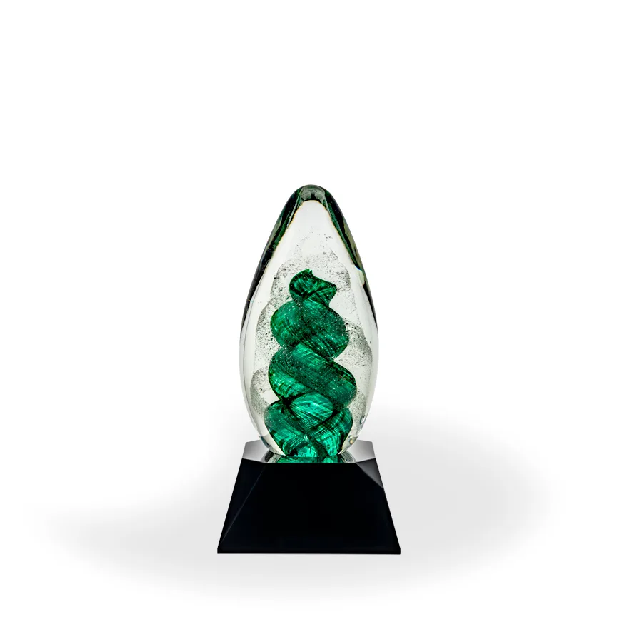 Clifton Art Glass Award - Black Base view 2