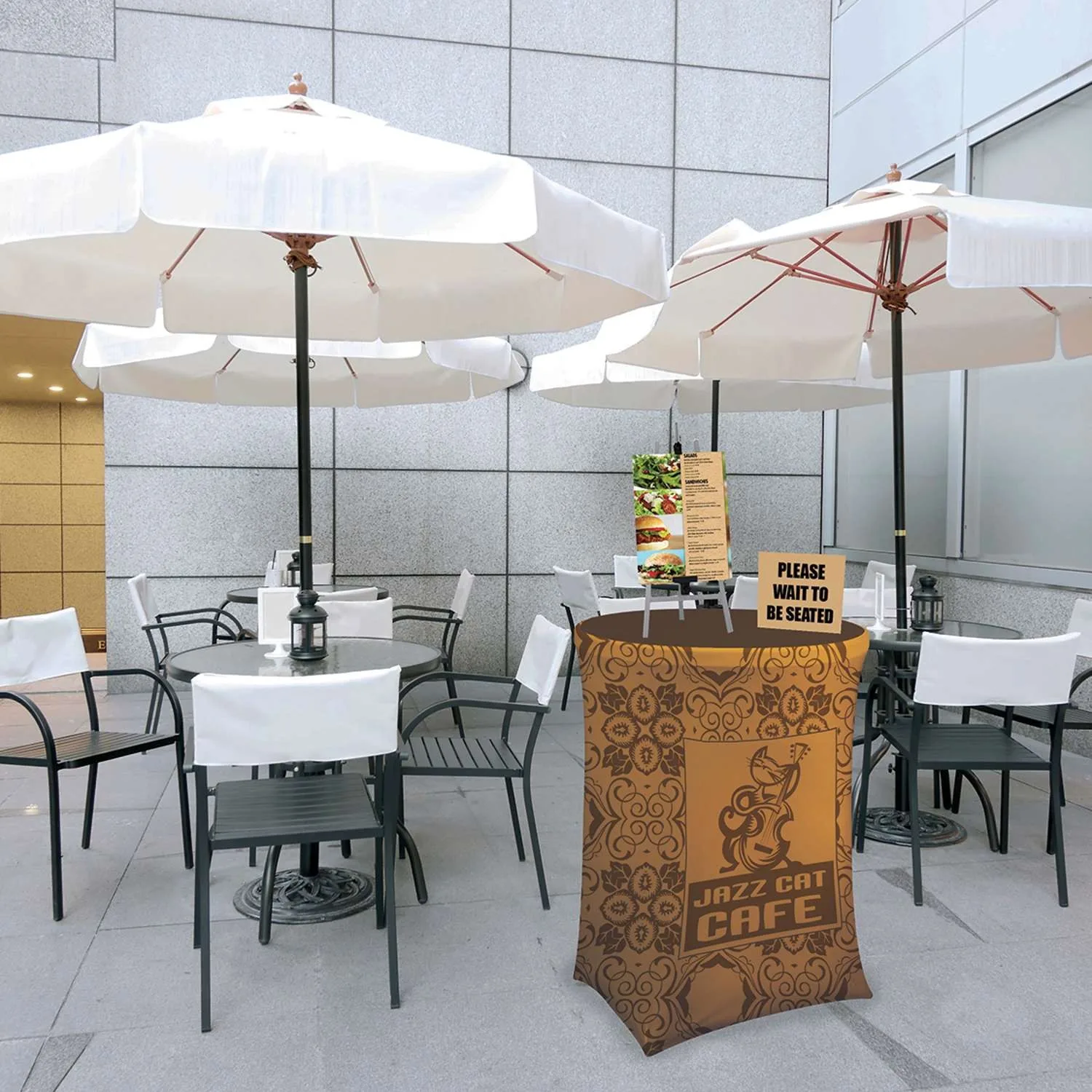 Bar-Height UltraFit Round Table Throw view 2
