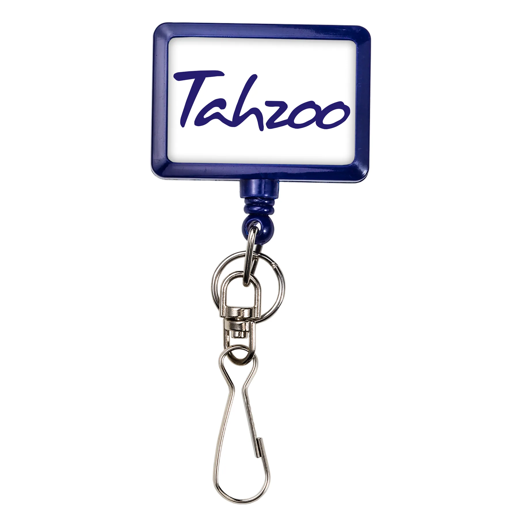 Bamboo Jumbo Rectangle Retractable Badge Reel view 5