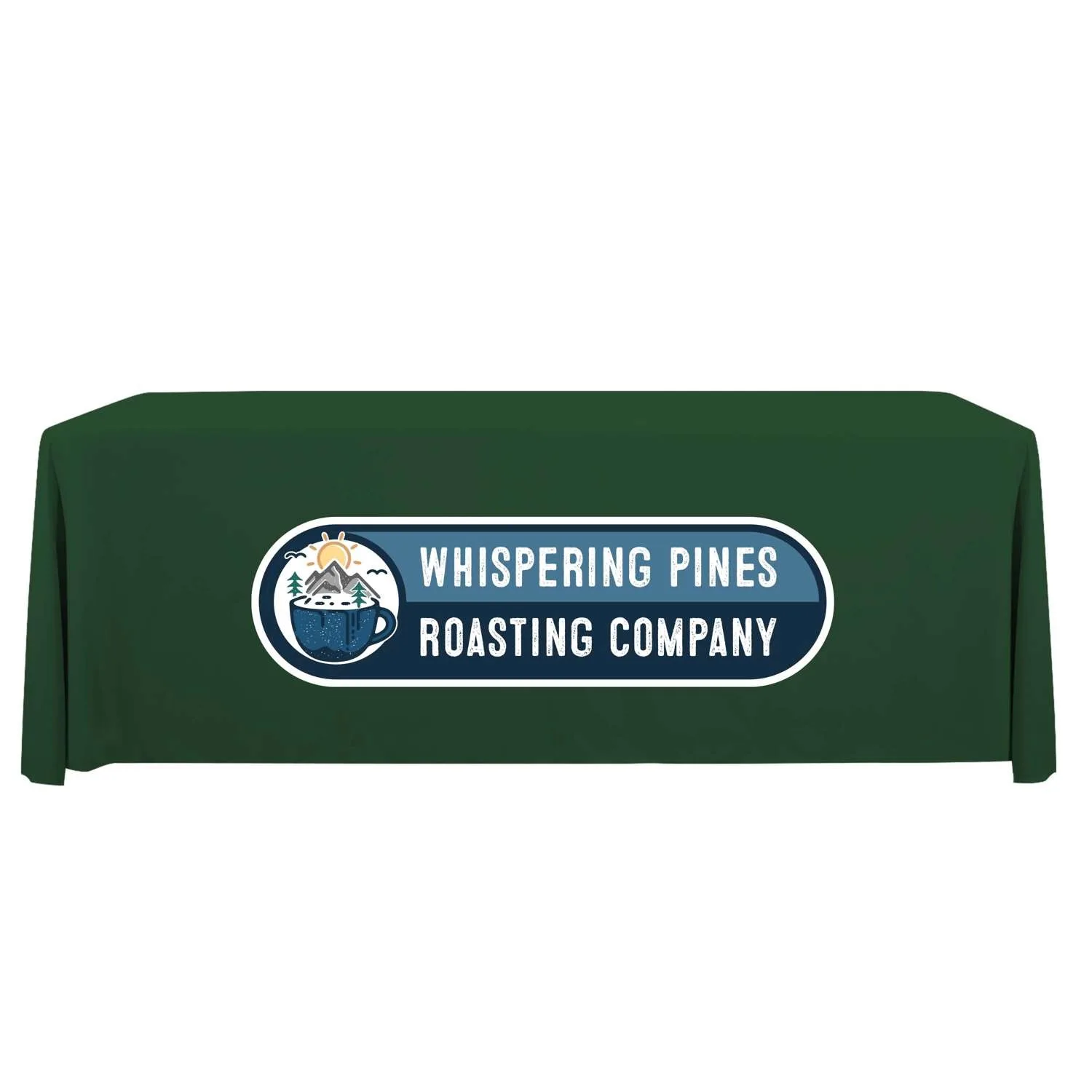 8' Stain Resistant Pro 3-Sided Throw Full-Color Imprint view 7