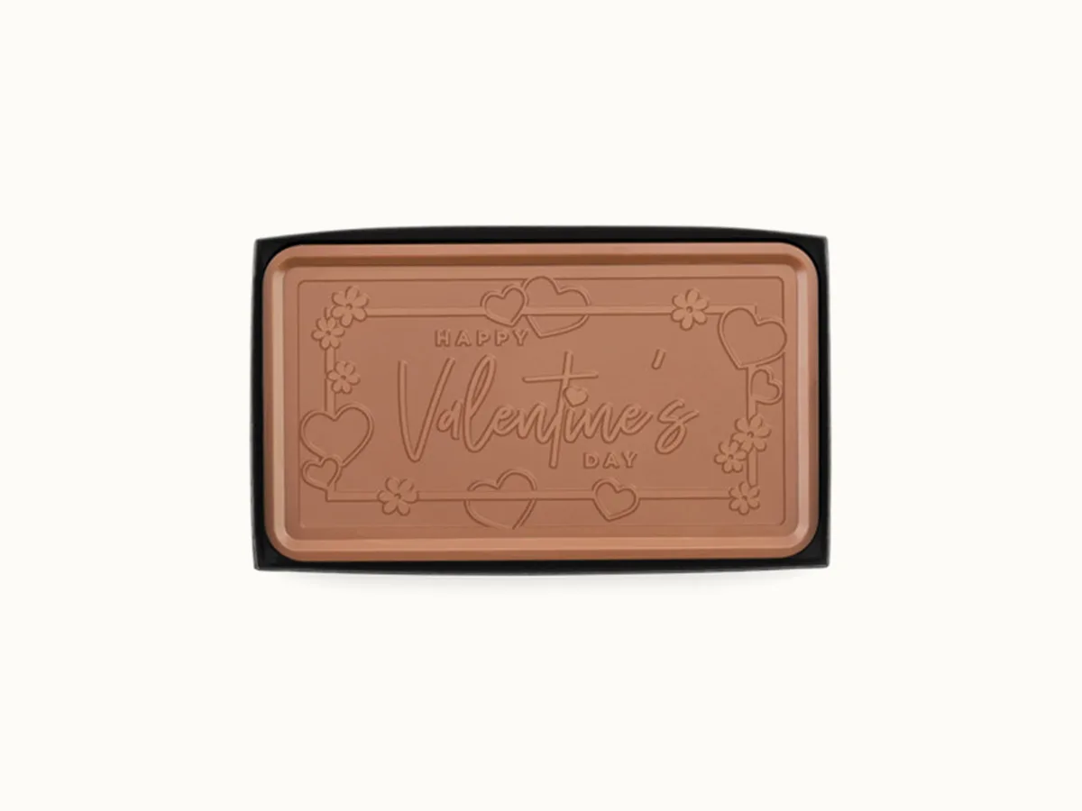 Happy Valentine's Epic 1lb. Chocolate Bar with Personalized Packaging view 3