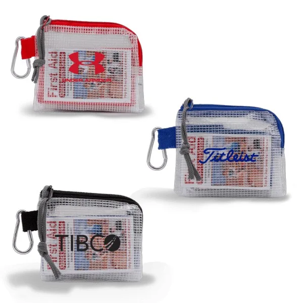 Golf Safety & First Aid Kit in a Zippered Clear Nylon Bag