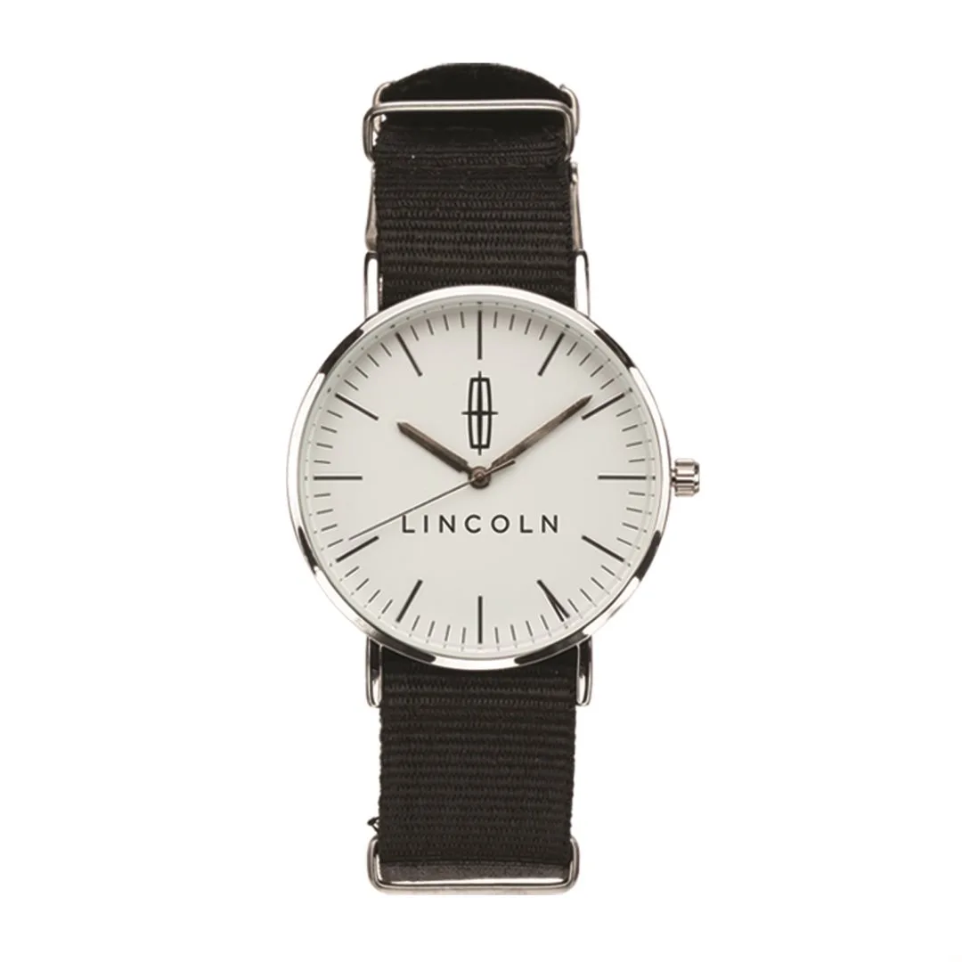 Black band/White dial