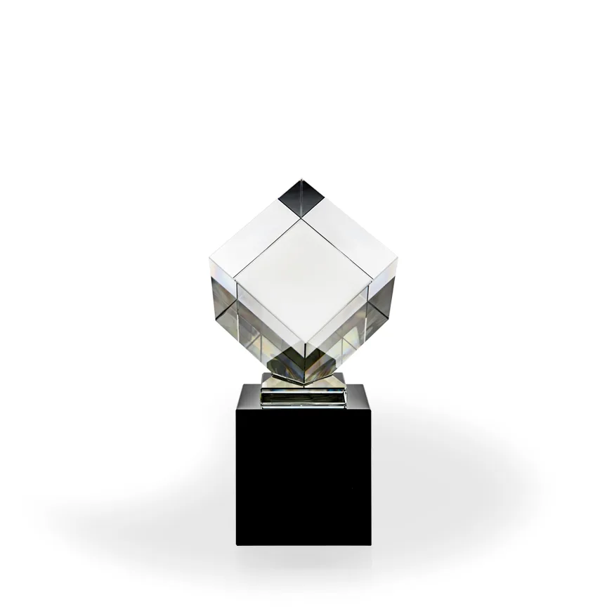 Ingot Crystal Cube Award - Small view 2