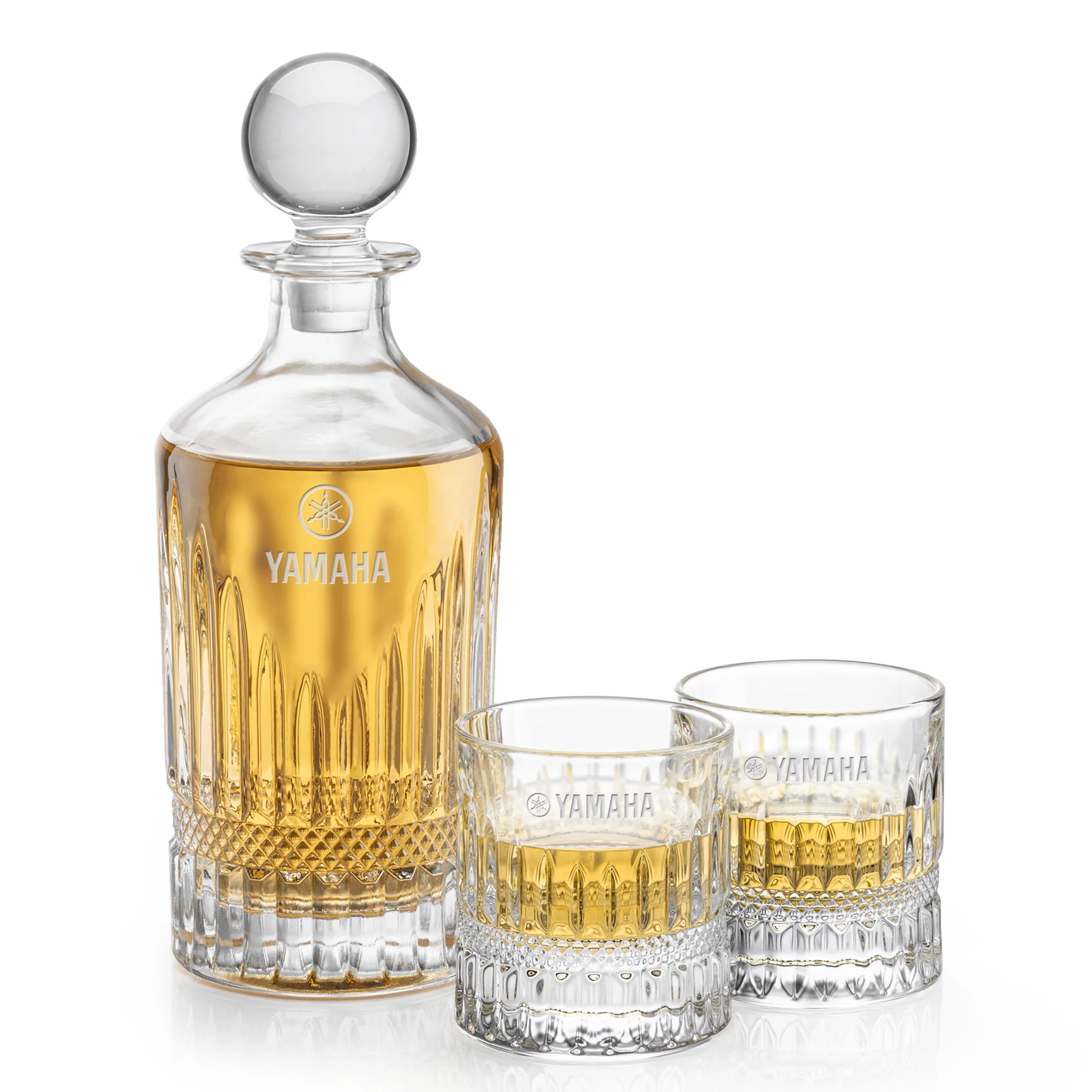 Decanter Set, Deep Etch, Decanter & 2 OTR