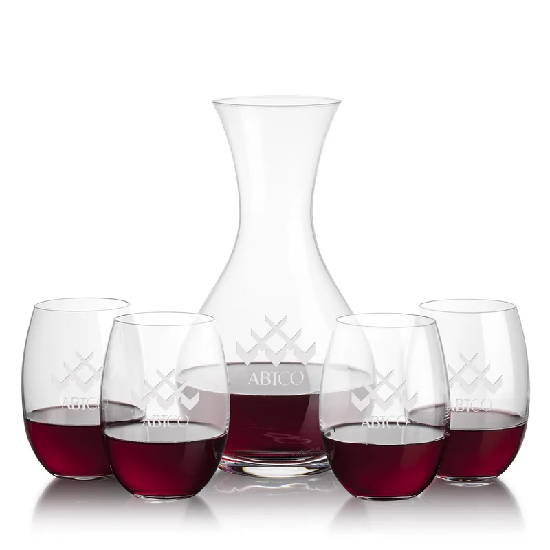 Carafe & 4 Stemless