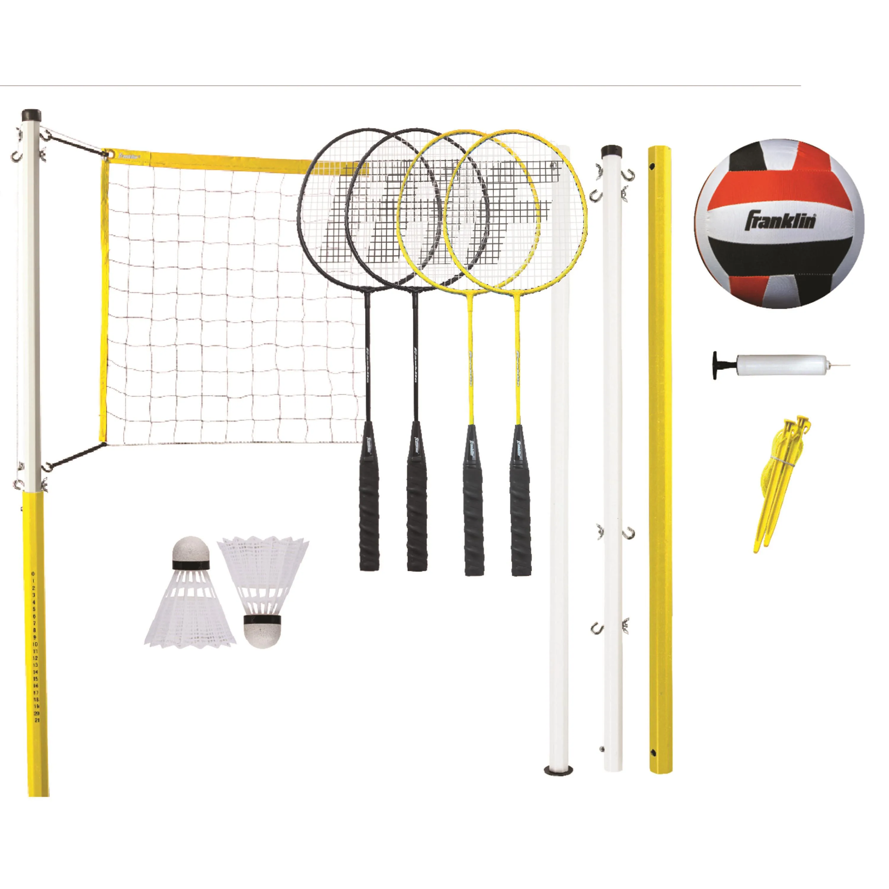 Franklin Sports Family Volleyball/Badminton Set