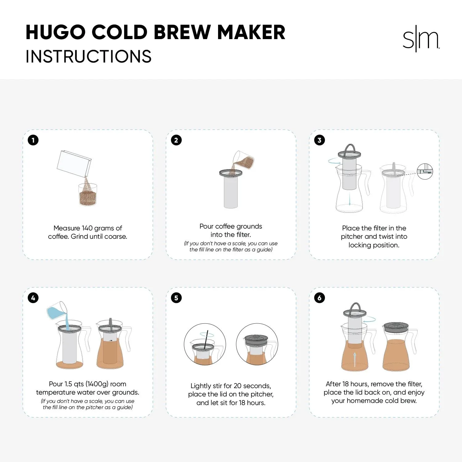 48 oz Simple Modern® Hugo Cold Brew Coffee Maker view 6