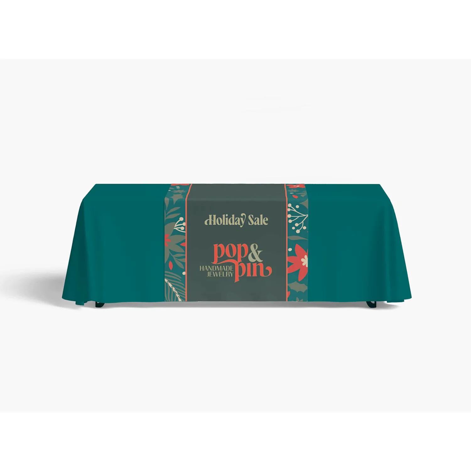 Custom 36" Wide Dye Sublimated Satin Table Runner view 2