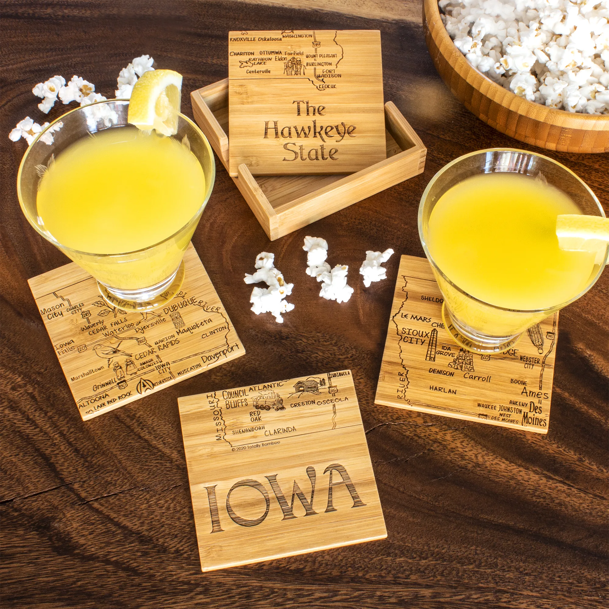 Iowa Puzzle Coaster Set view 2