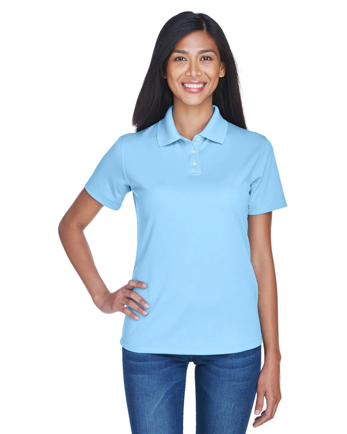 ULTRACLUB Ladies' Cool & Dry Stain-Release Performance Polo view 5
