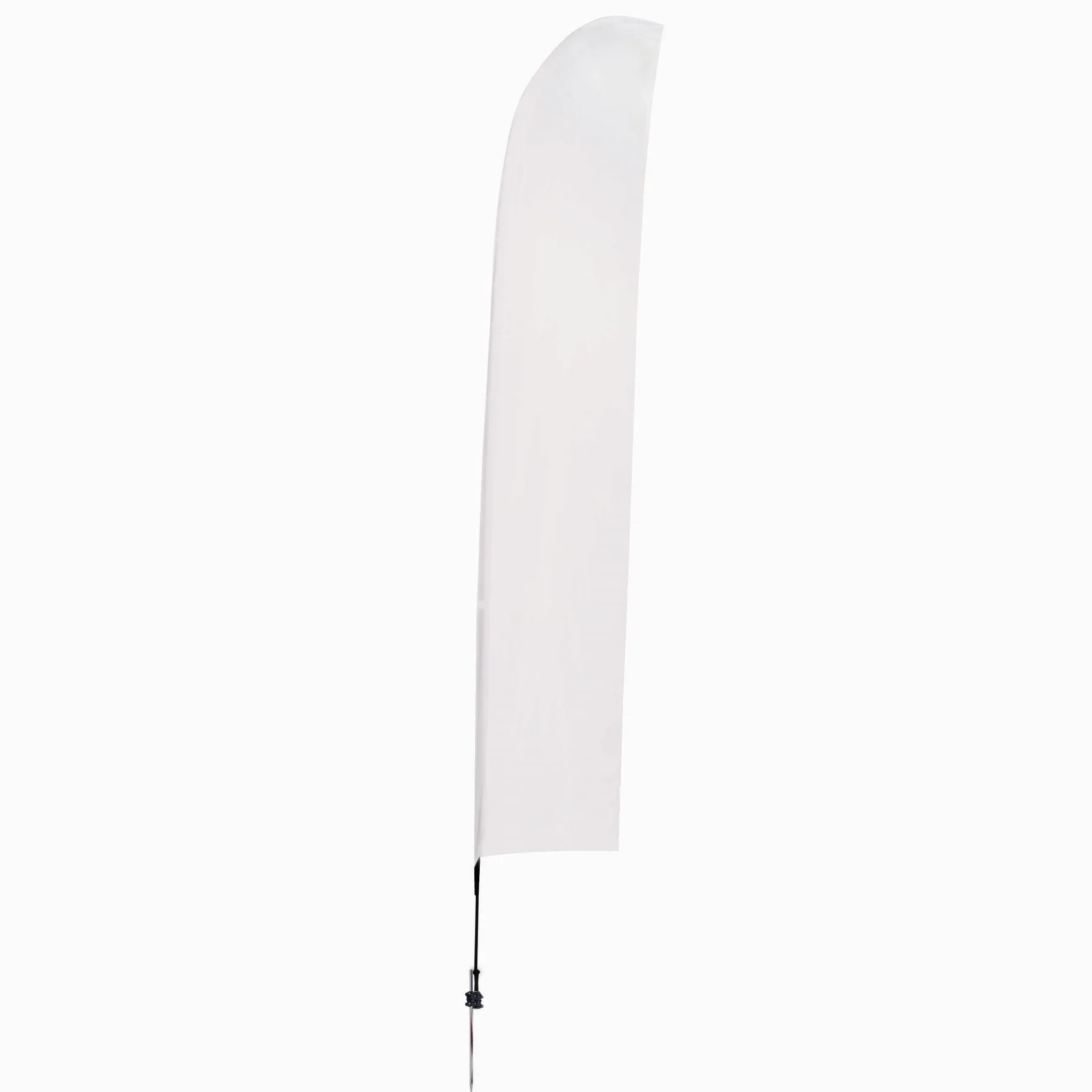 17' Streamline Blade Sail Sign Flag, 1-Sided, Ground Spike view 2