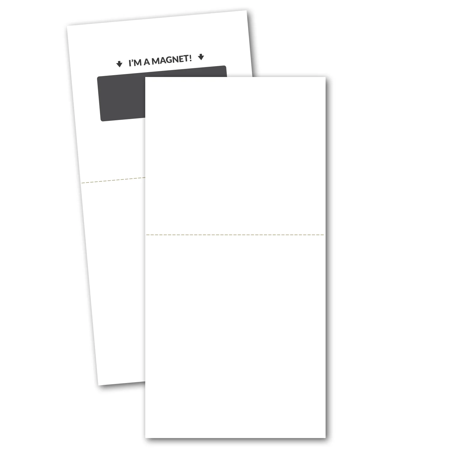 Magnetic Stick Up Card with Perforation view 2