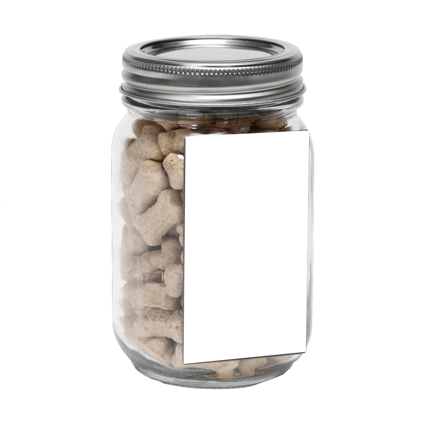 Pint Jar with Rectangle Magnet Pet Fill view 4