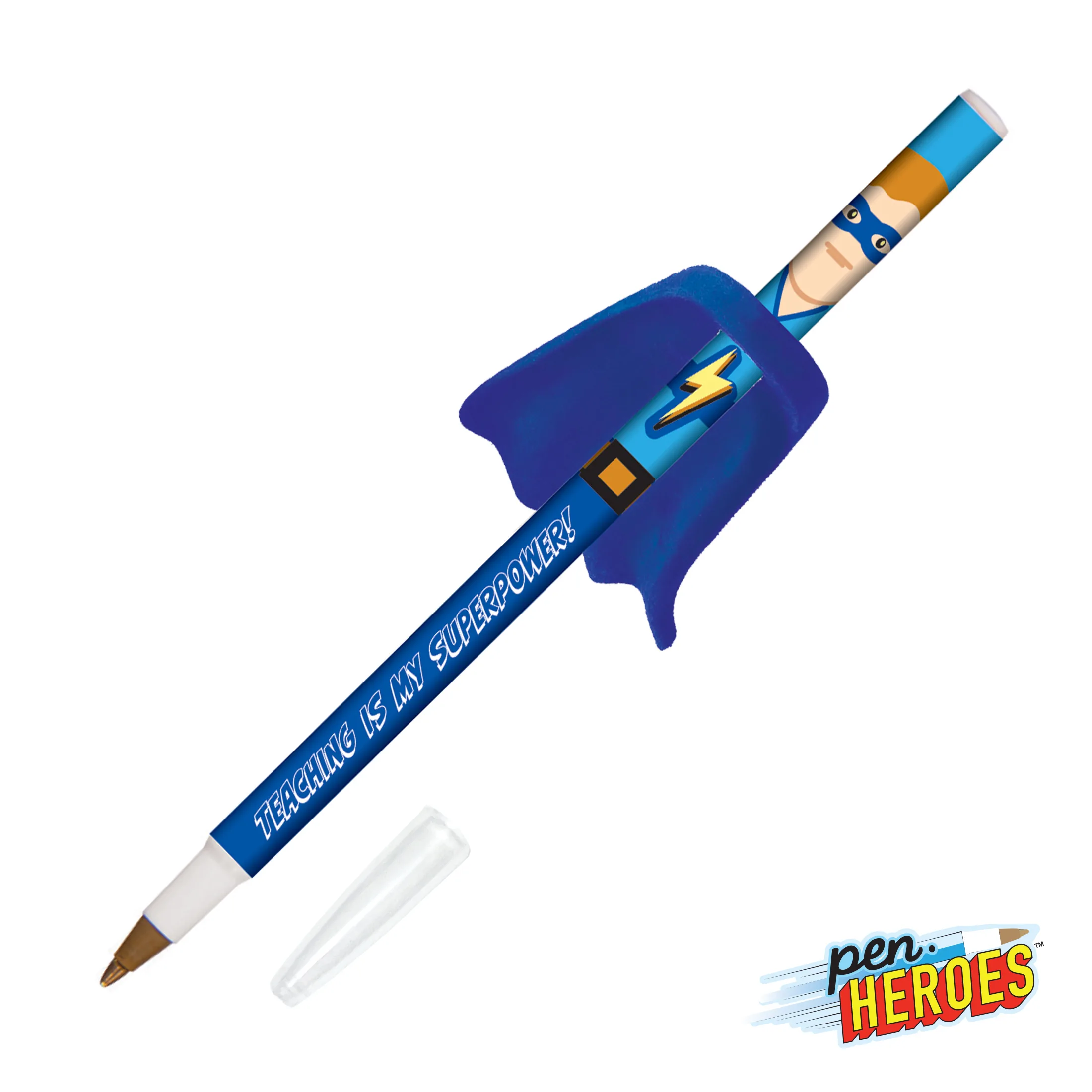 Pen Heroes™ Superhero Series w/Cape — Pen Heroes™ Superhero Series w/Cape