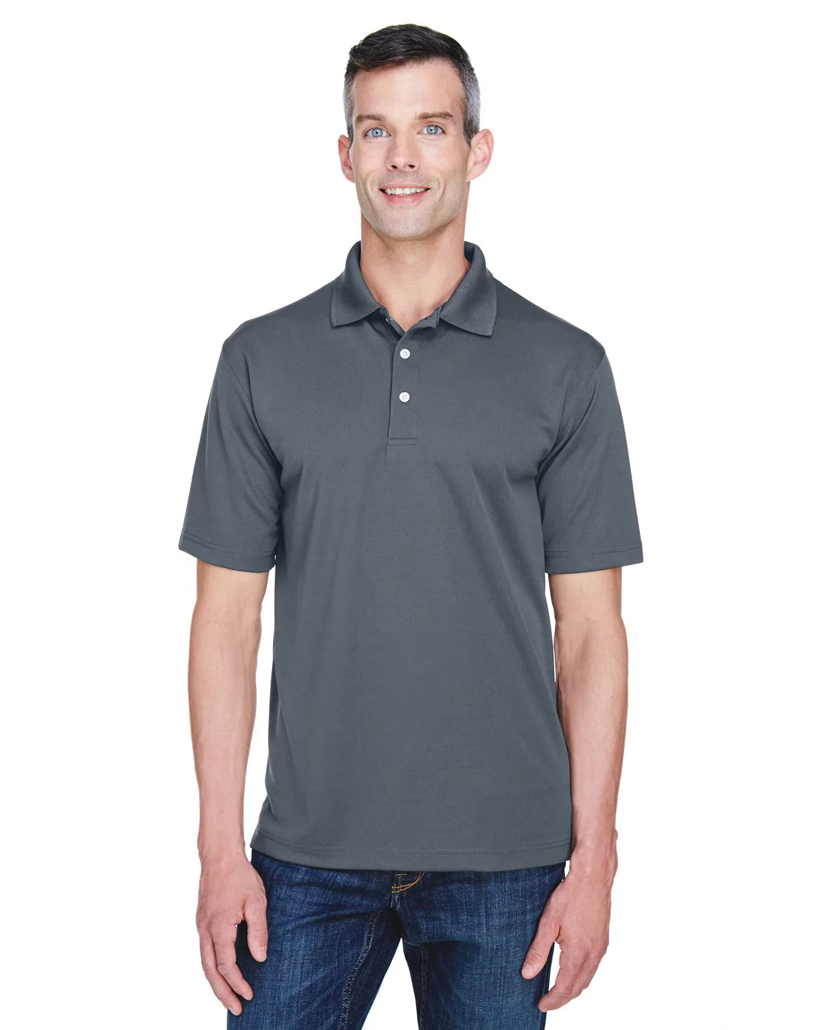 ULTRACLUB Men's Cool & Dry Stain-Release Performance Polo view 3