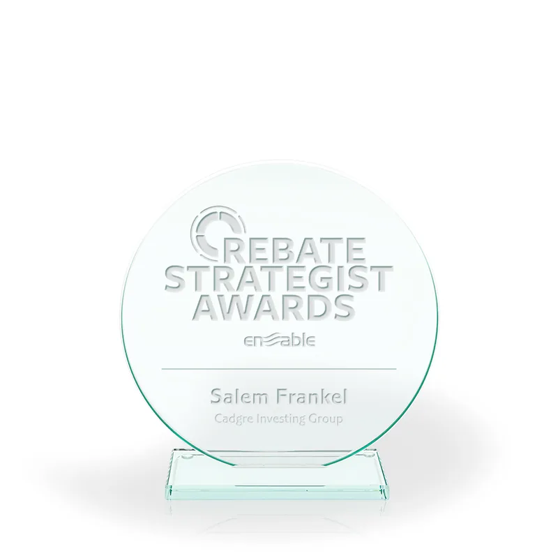 Luminary Jade Glass Award, Large