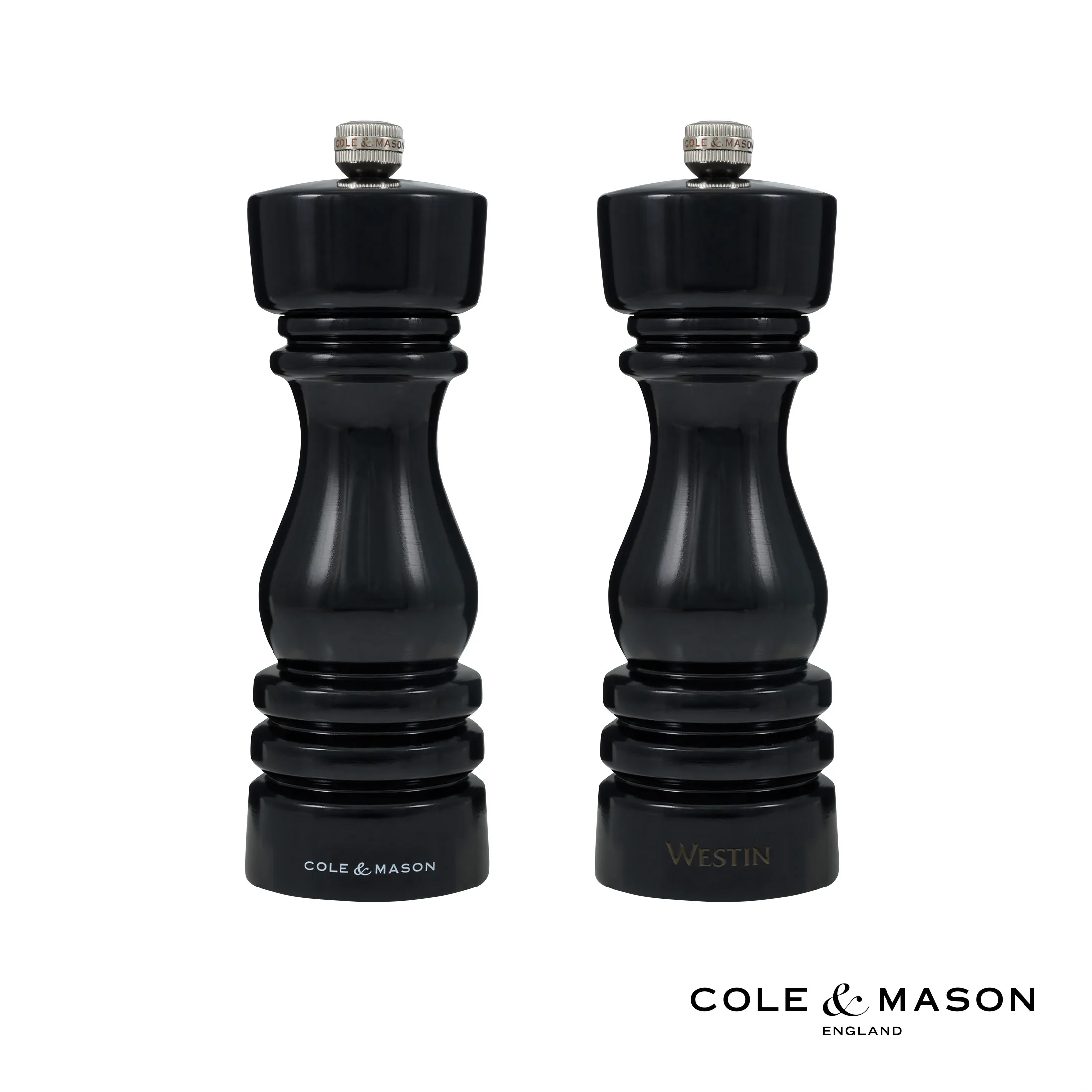 Cole & Mason™ London Gloss Collection Salt & Pepper Mill Set — Cole & Mason™ London Gloss Collection Salt & Pepper Mill Set