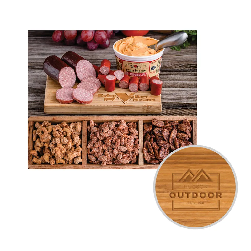 Echo Valley Meats - Sausage & Cheese w/Snack Sticks & Nut Trio