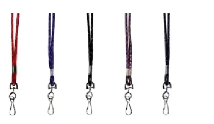 Braided "Bling" Lanyard w/swivel J hook view 2